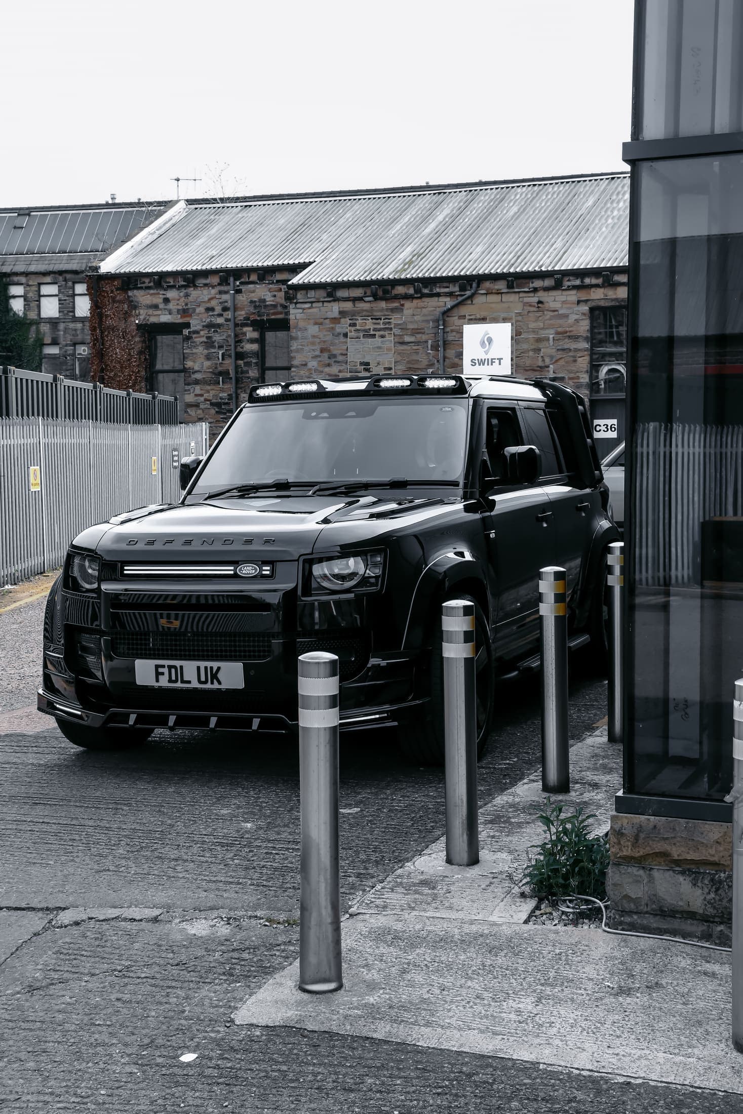 Defender Black 110 Bodykit still