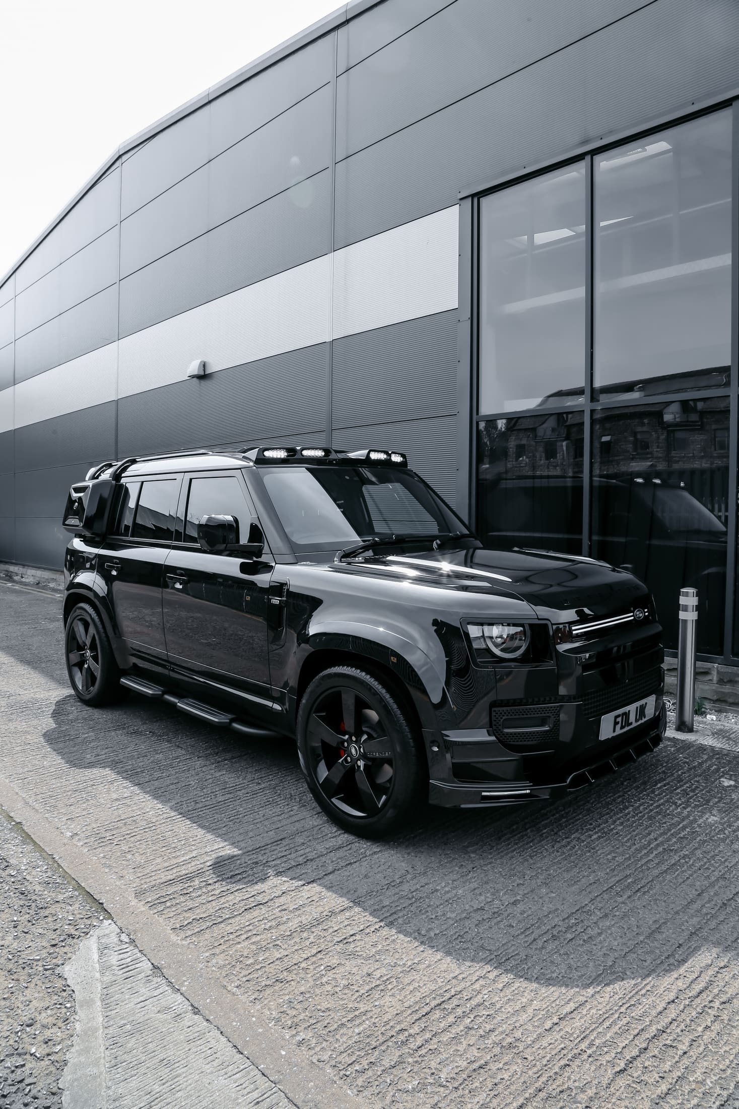 Defender Black 110 Bodykit still